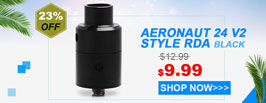 Kindbright Aeronaut 24 V2 Style RDA Black - 3FVape