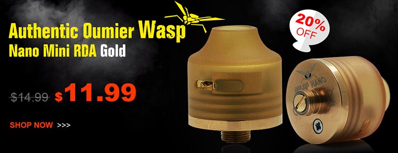 Oumier Wasp Nano Mini RDA Gold