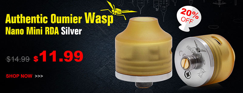 Oumier Wasp Nano Mini RDA Silver