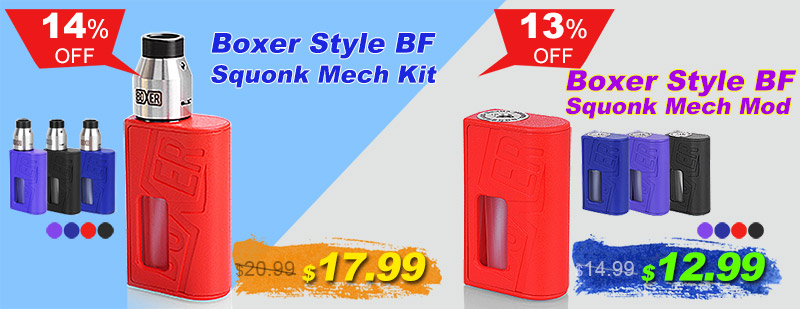 Boxer Style BF Squonk Mech Mod & Kit - 3FVape