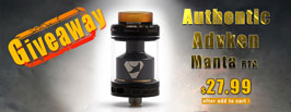 Authentic Advken Manta RTA Giveaway - 3FVape