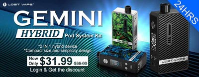 Lost Vape Gemini Hybrid Pod System Kit