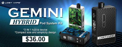 Lost Vape Gemini Hybrid Pod System Kit
