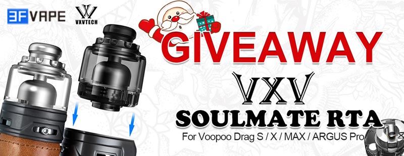 VXV Soulmate RTA Pod for Voopoo Drag S / X / MAX / ARGUS Pro Giveaway