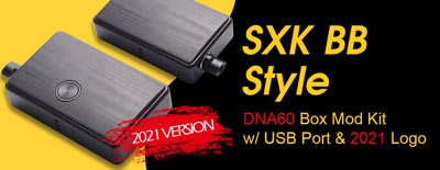 SXK BB Style DNA60 Box Mod Kit w USB Port 2021Version