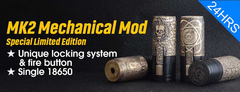 MK2 Special Style 18650 Mechanical Mod Skull Limited Edition Albert 