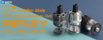 Ambition Mods x The Vaping Gentleman Club Ripley MTL RDL RDTA