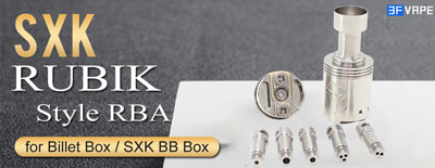 SXK Rubik Style RBA Bridge for Billet/SXK BB/Vandy Vape Pulse AIO/Boro