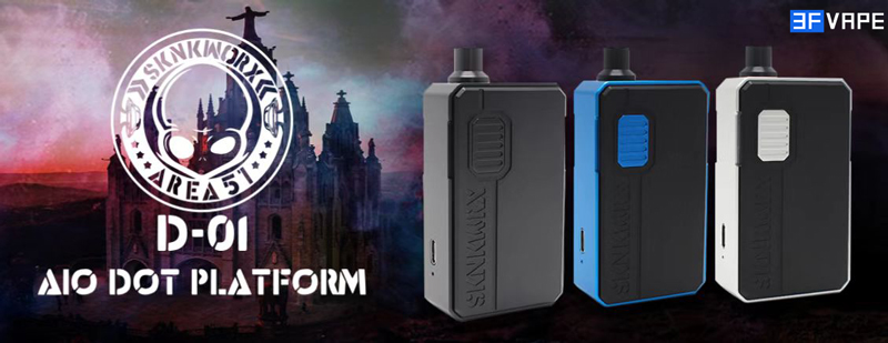 Authentic SKNKWORKX D-01 AlO Box Mod