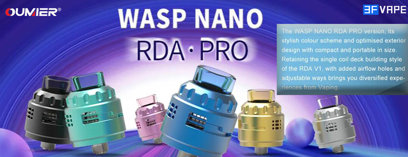 Authentic Oumier Wasp Nano RDA Pro Atomizer
