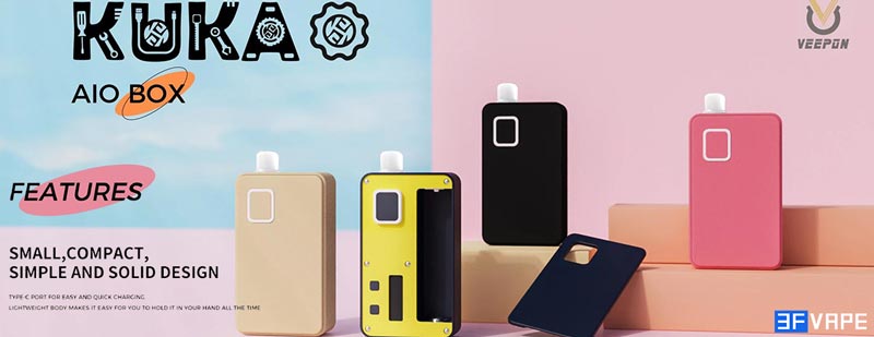 Authentic Veepon Kuka Pro AIO 60W Boro Box Mod Kit
