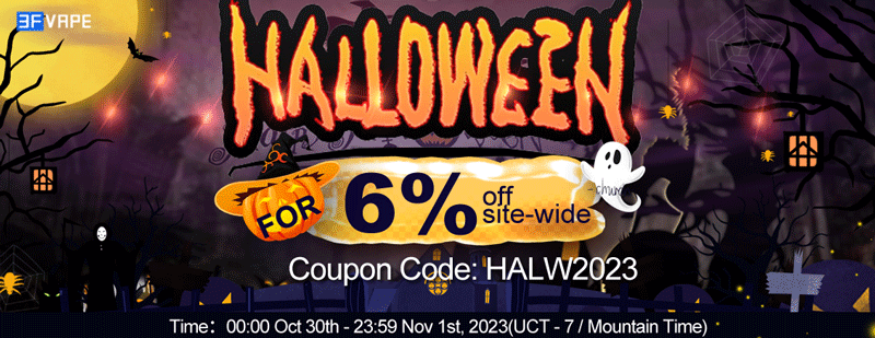 3FVape Coupon - 6% OFF For 2023 Halloween