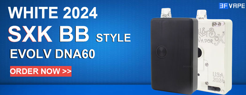 SXK BB Style 60W All-in-One VW Box Mod Kit w/ USB Port Evolv DNA 60 (2024 Logo)