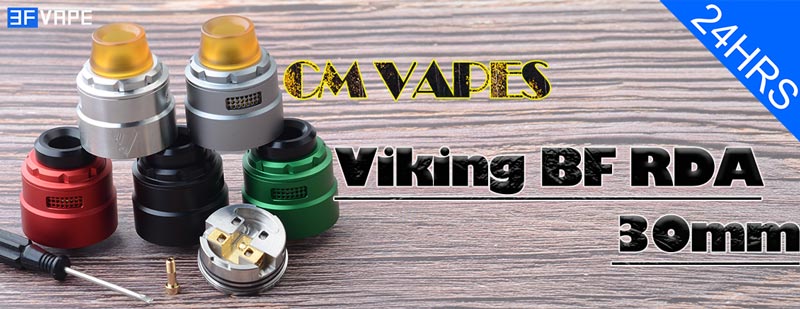 Authentic CM Vapes Viking RDA Rebuildable Dripping Atomizer