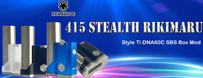 Rekavape 415 Stealth Rikimaru Style Ti DNA60C SBS Box Mod