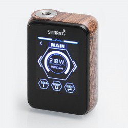 Authentic Smoant Charon TS 218 Touch Screen TC VW Variable Wattage Box Mod - Wood Grain, 1~218W, 2 x 18650