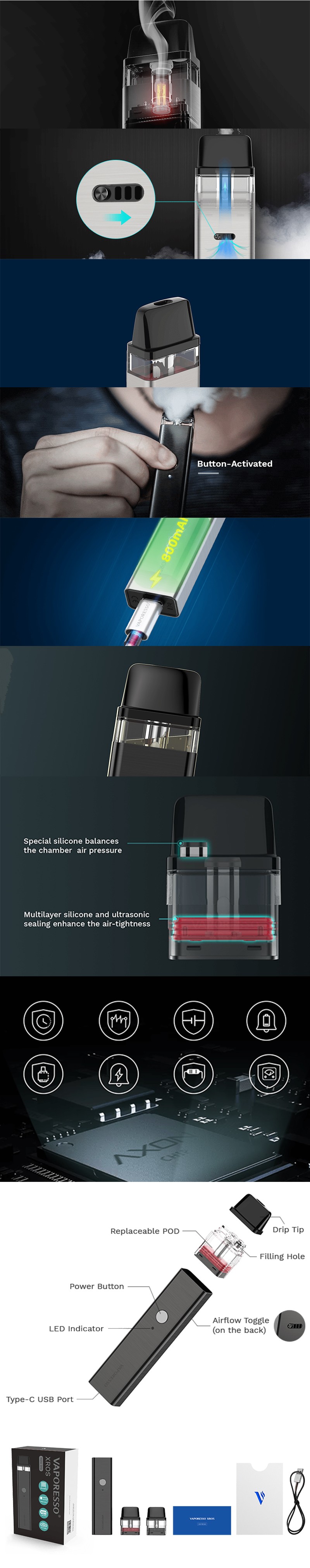 Vaporesso XROS POD 시스템