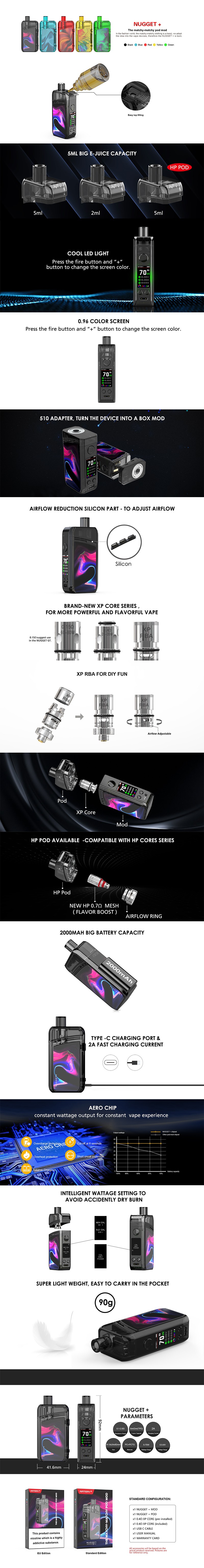 Artery NUGGET+ 70W Pod System