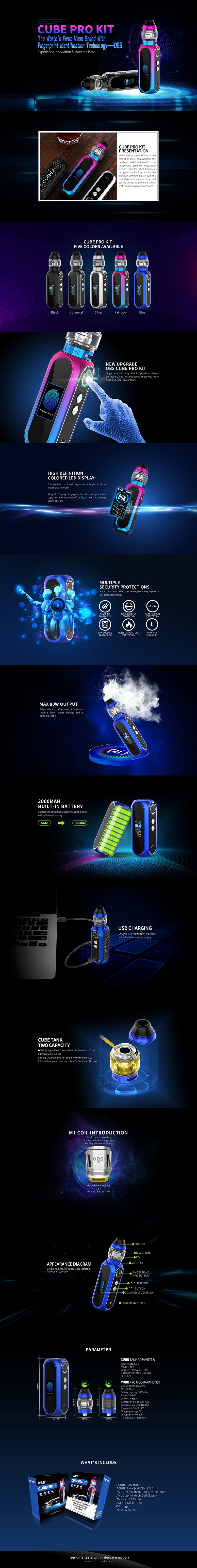 Obs Cube Pro 80W VW Box Mod Kit