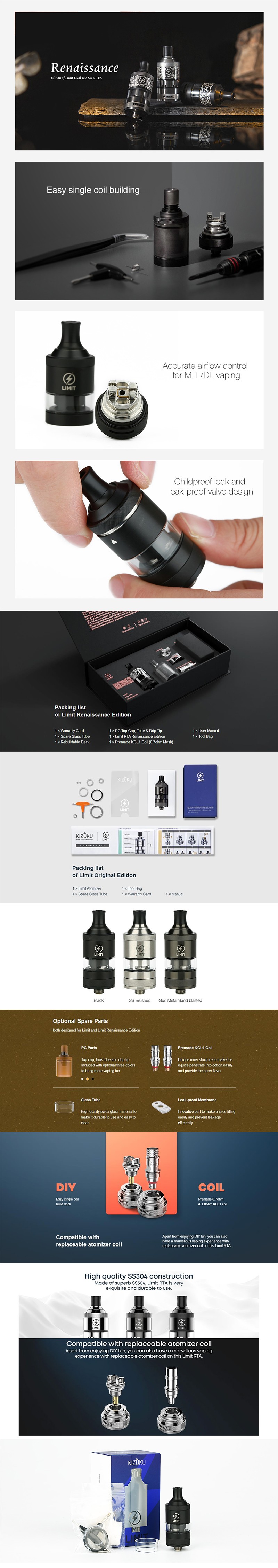 Kizoku Limit MTL RTA Renaissance Edition