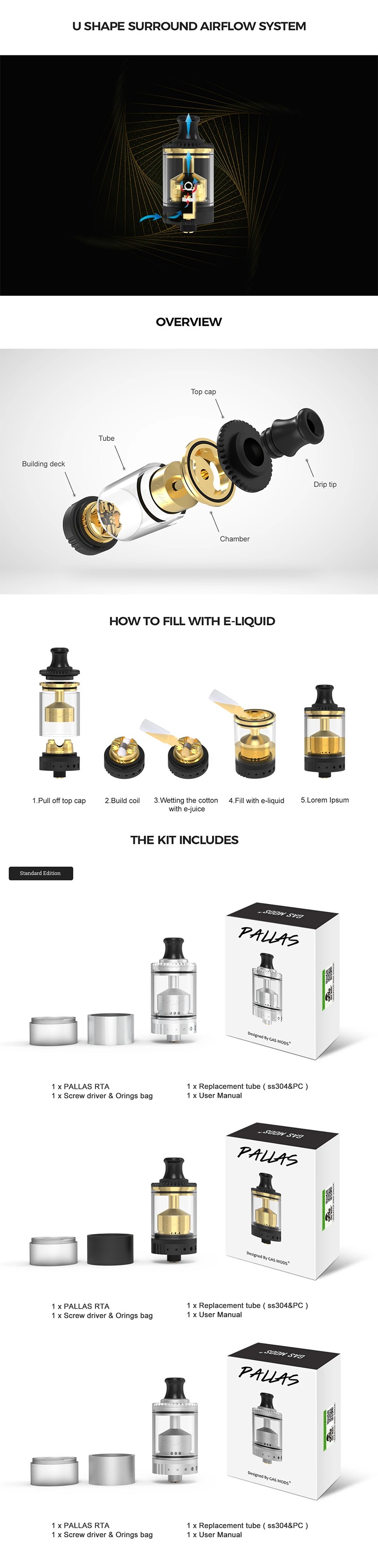 Gas Mods Pallas MTL RTA