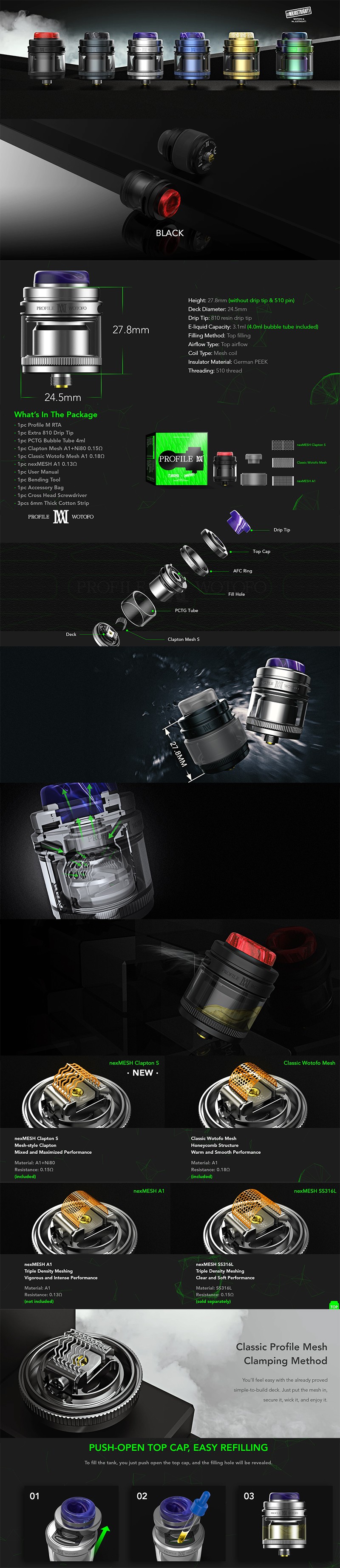 Wotofo Profile M RTA