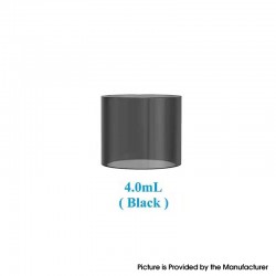 Original Ambition Mods and The Vaping Gentlemen Club Bishop MTL RTA Replacement Tank Tube - Translucent Black, Glass, 4.0ml