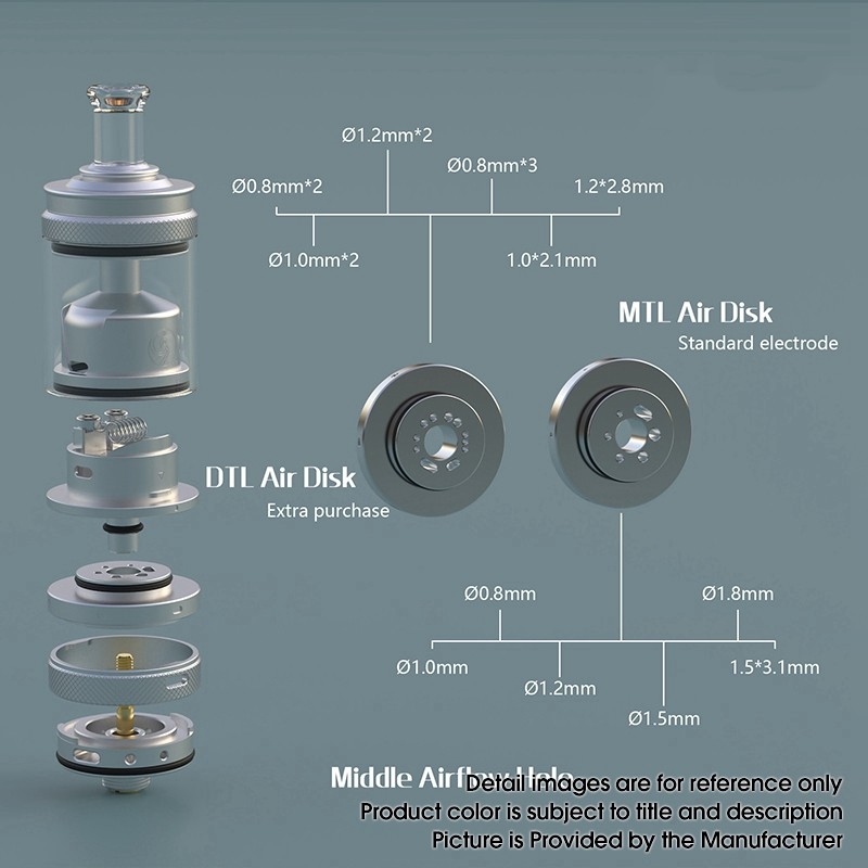 Auguse MTL / DTL V2 RTA Airflow