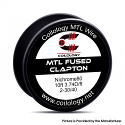 Original Coilology MTL Fused Clapton Spools Wire for RTA / RDA / RDTA Vape Atomizer 2-30 / 40GA