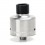 Hadaly Style Silver 24mm RDA Rebuildable Atomizer w/ Bottom Feeder Pin