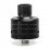 Hadaly Style Black 24mm RDA Rebuildable Atomizer w/ Bottom Feeder Pin