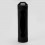 Protective Black Silicone Case Sleeve w/ Key Ring for 18650 Battery