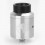 Goon 1.5 Style RDA Silver 24mm Rebuildable Dripping Atomizer w/ BF Pin