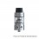 Authentic IJOY Captain S Silver 4ml 25mm Sub Ohm Tank Atomizer