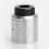 Authentic Aug Druga RDA Silver SS Top Cap Kit w/ Drip Tip
