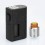Authentic Hugo Vapor Squeezer Black 10ml Squonk Mod + 25mm N RDA Kit