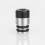 SXK Silver Black 16mm 510 Drip Tip for KF Prime Style RTA