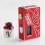 Authentic VBS Iron Surface Red Squonk Box Mod + Vivid RDA Kit