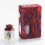 Authentic VBS Iron Surface Red Resin Squonk Mod + Vivid RDA Kit