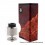 Buy Asmodus Luna 80W Red Squonk Mod + Nefarius Silver BF RDTA Kit