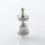 TF Taifun GTR Style MTL RTA Rebuildable Tank Atomizer - Silver, 316 Stainless Steel + PC, 4.0ml, 23mm Diameter