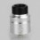 Authentic Wotofo Nudge RDA Rebuildable Dripping Atomizer w/ BF Pin - Silver, Aluminum + 316 Stainless Steel, 24mm Diameter