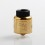 Authentic Wotofo Warrior RDA Rebuildable Dripping Atomizer w/ BF Pin - Gold, Stainless Steel, 25mm Diameter