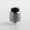 Authentic Wotofo Warrior RDA Rebuildable Dripping Atomizer w/ BF Pin - Silver, Stainless Steel, 25mm Diameter