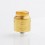 Authentic Yacht Meshlock RDA Rebuildable Dripping Atomizer w/ BF Pin - Gold, Stainless Steel, 24mm Diameter
