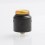 Authentic Yacht Meshlock RDA Rebuildable Dripping Atomizer w/ BF Pin - Matte Black, Stainless Steel, 24mm Diameter
