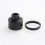 Black 510 Drip Tip + Top Cap + Ring Kit for Haku Venna Style RDA