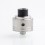 YFTK Hellfire Saber Style MTL / DL RDA Rebuildable Dripping Atomizer w/ BF Pin - Silver, 316 Stainless Steel, 22mm Diameter