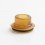 YFTK Brown PEI Drip Tip + Top Cap for FL EVO 22 Style RDA