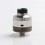 SXK Krma GEN Style DL / MTL RDTA Rebuildable Dripping Tank Vape Atomizer w/ BF Pin - Silver, 316 Stainless Steel, 22mm Diameter